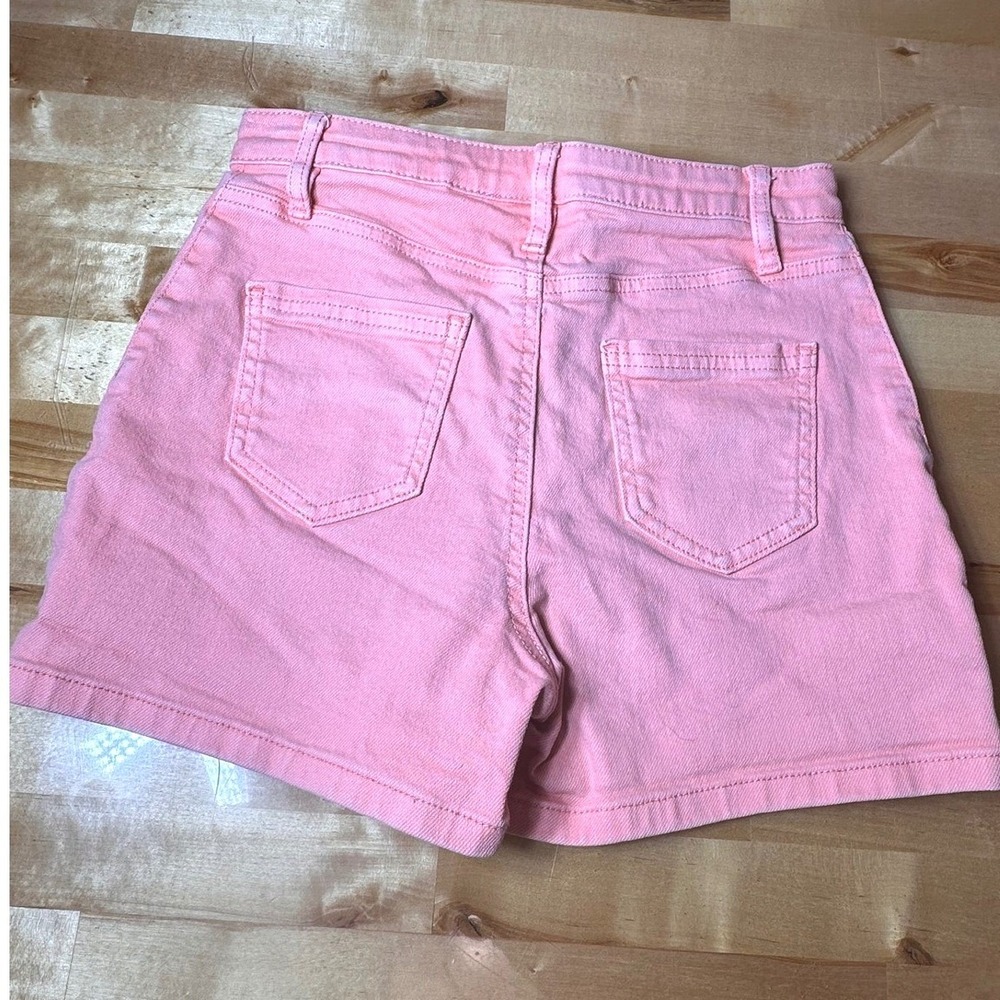 Epic Threads Denim Shorts Girls Size 12 Pink Excellent Adjustable Waist Summer - Picture 2 of 4
